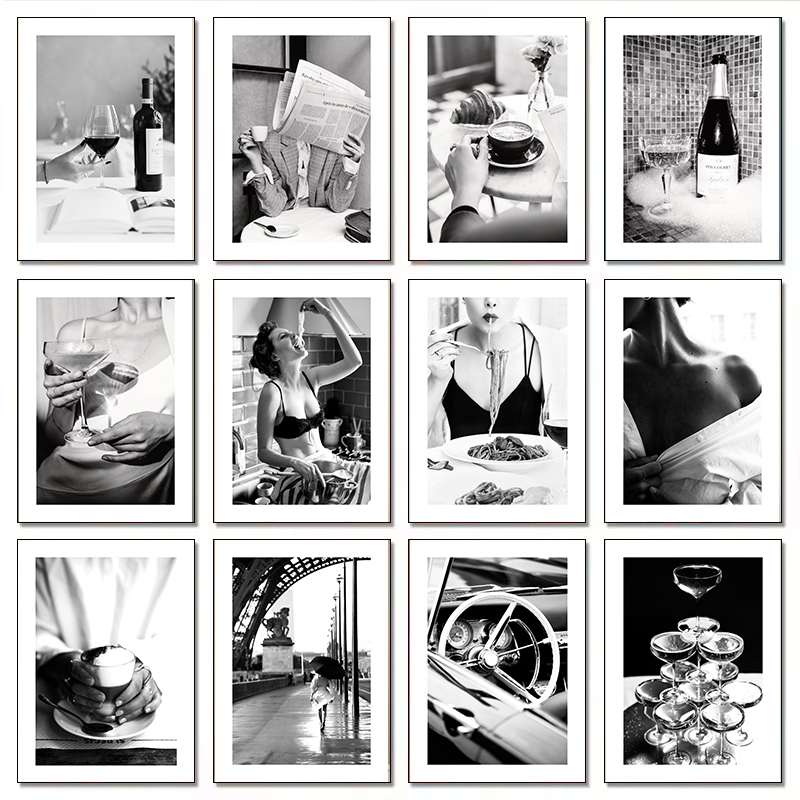 Kitchen Appliances In White - Современные роскошные модные постеры с изображением