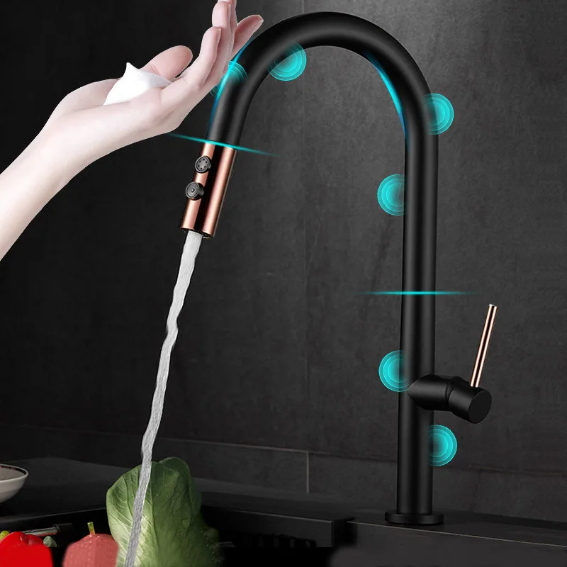 Kitchen Appliances In White - Smart Touch Кухонные смесители Кран Выдвижной
