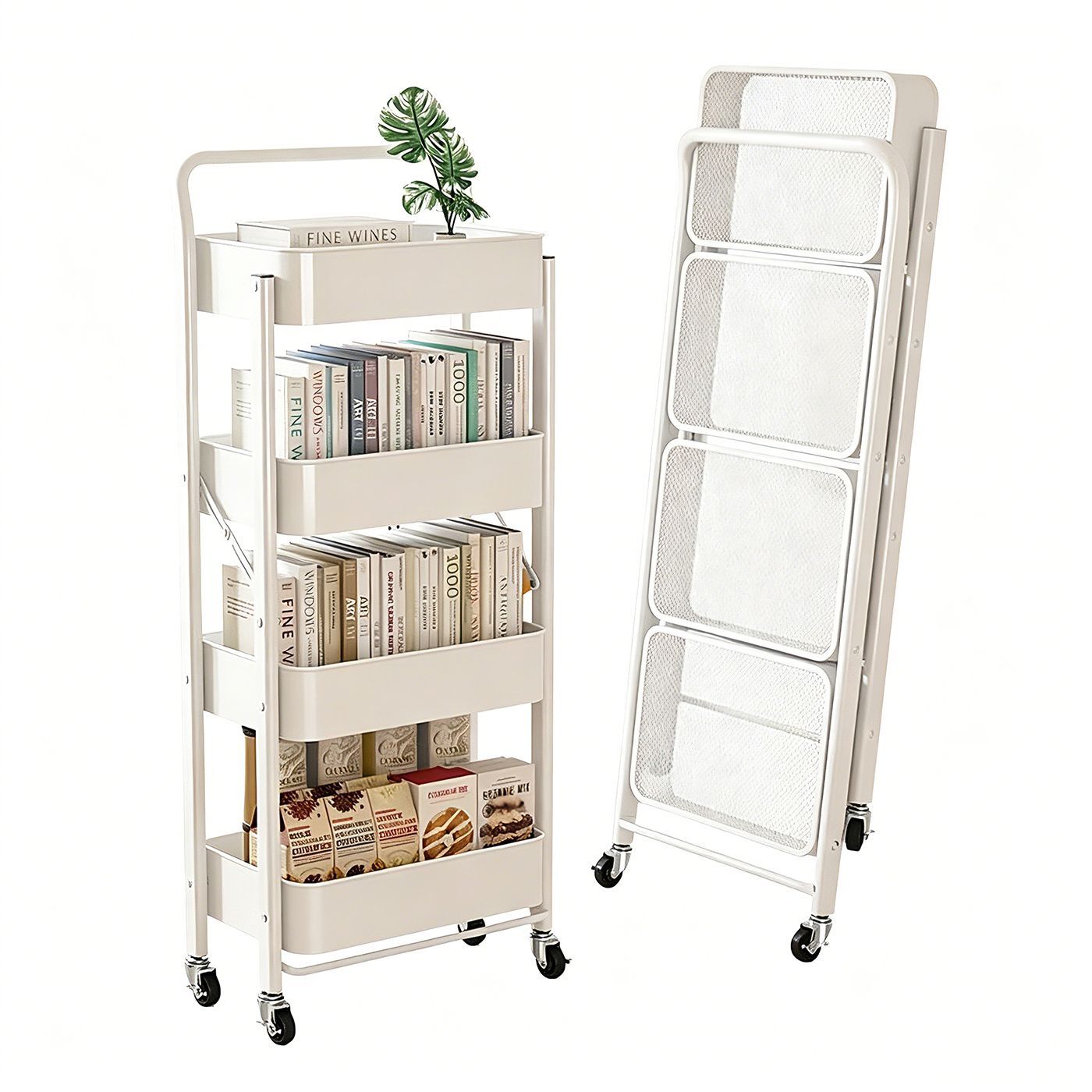 Складная кухонная тележка на к – обзор и цена Kitchen Appliances In White